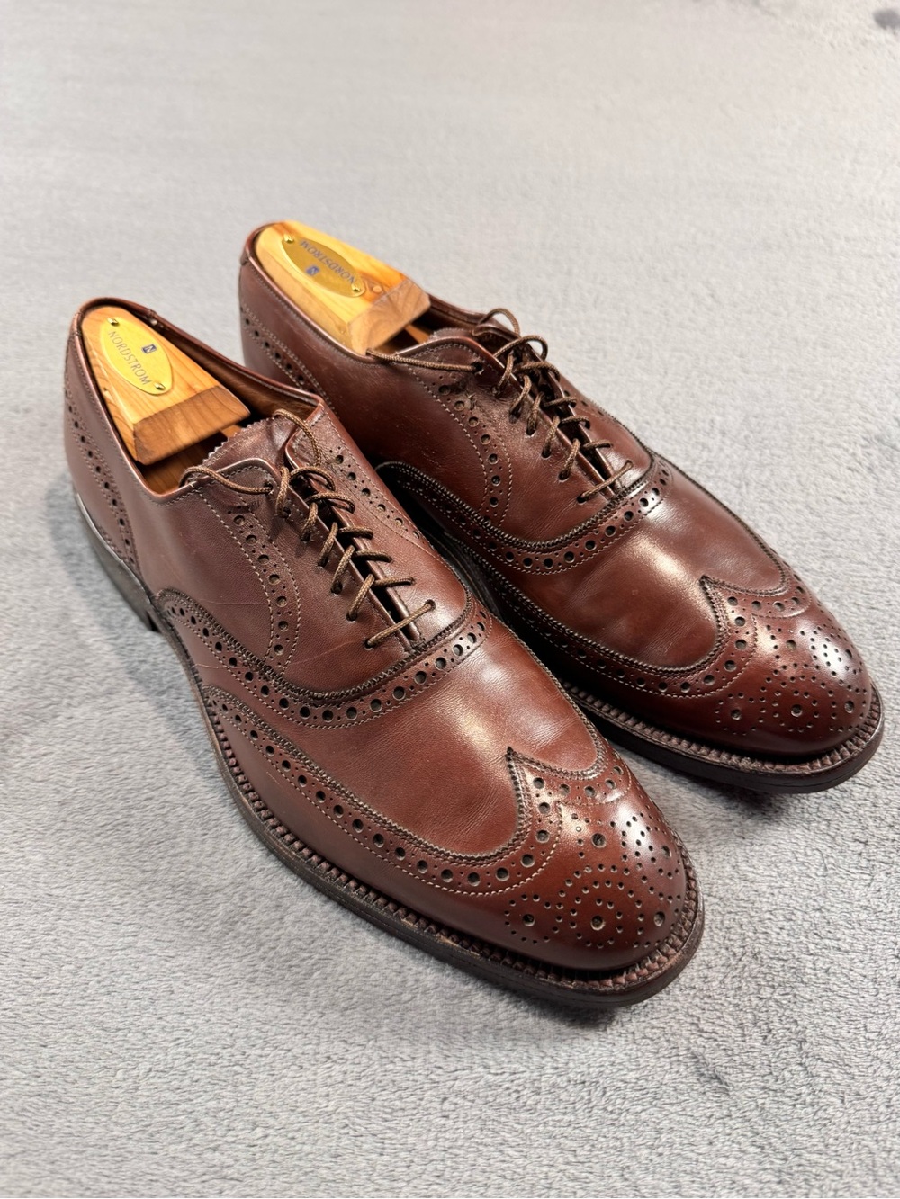 Allen Edmonds Boulevard Cordovan Full Brogue Wingtip Oxfords